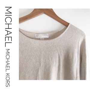 MICHAEL Michael Kors beige long sleeve tunic